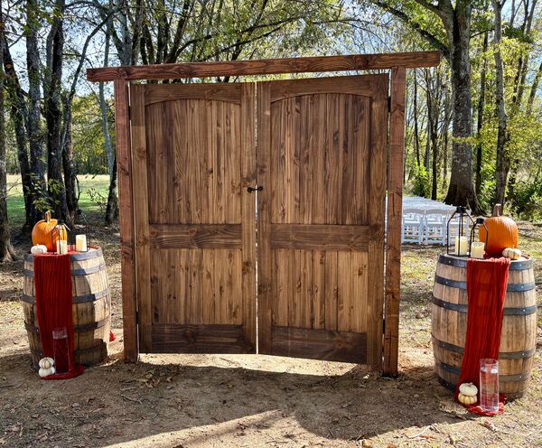 Ceremony Doors — Tree-tunnel use only · +$100 setup fee