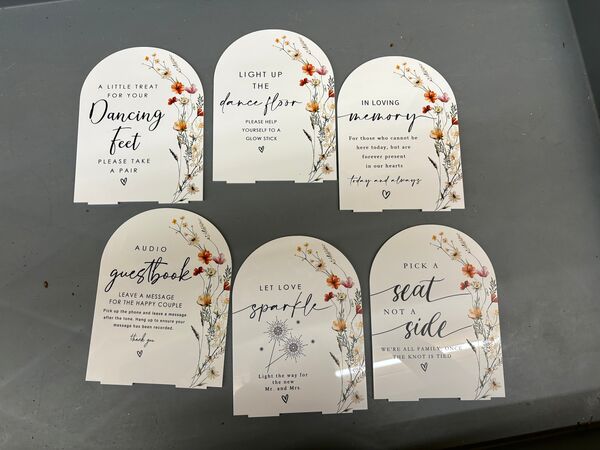 Floral Sign Set
