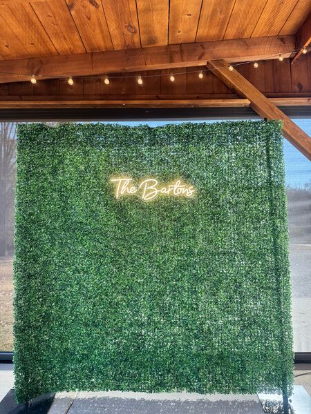 Greenery Wall — Custom sign not included