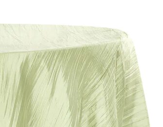 Sage green crinkle taffeta linen